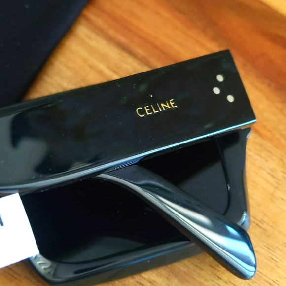 CELINE 🔥 NWT 🔥 Bold Three Dots 54MM Rectangular Sunglasses. NEVER USED! - Picture 4 of 17